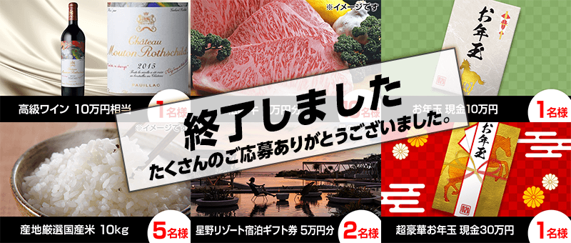 「スマホで格付けチェック」プレゼント