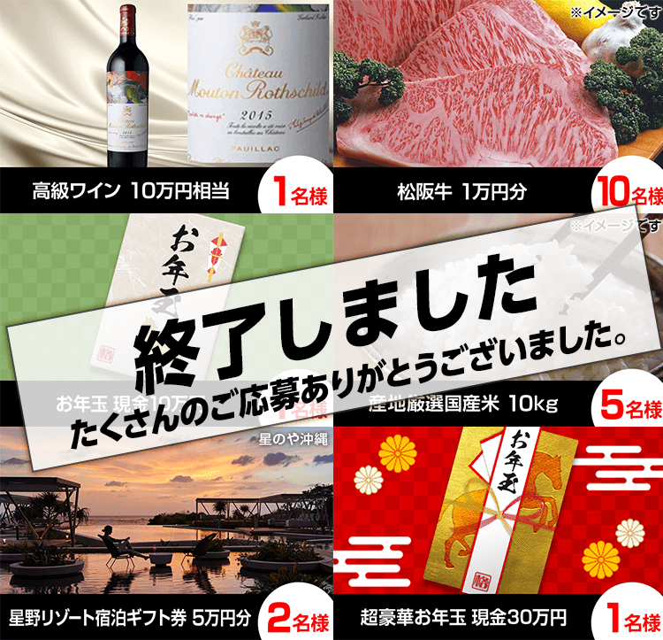 「スマホで格付けチェック」プレゼント