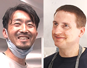 トビアス・ゲンスハイマーさん、近藤大介さん　大阪市西区　「タルトスクエア」