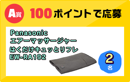 A賞 100ポイントで応募