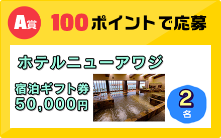 A賞 100ポイントで応募