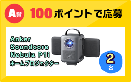 A賞 100ポイントで応募