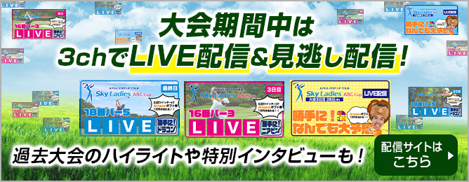 大会期間中は3chでLIVE配信＆見逃し配信！過去大会のハイライトや特別インタビューも！